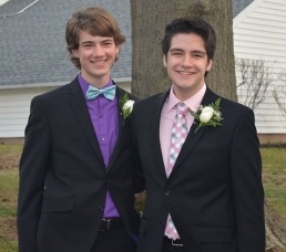 a couple of young men - prom cropped